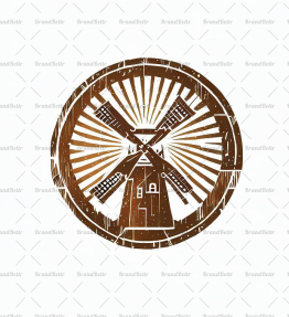 Rustikale Windmühle